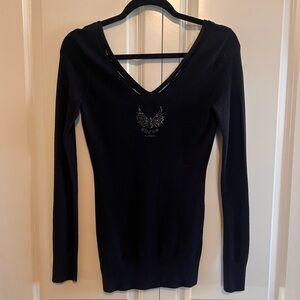 Guess Black Knit Top